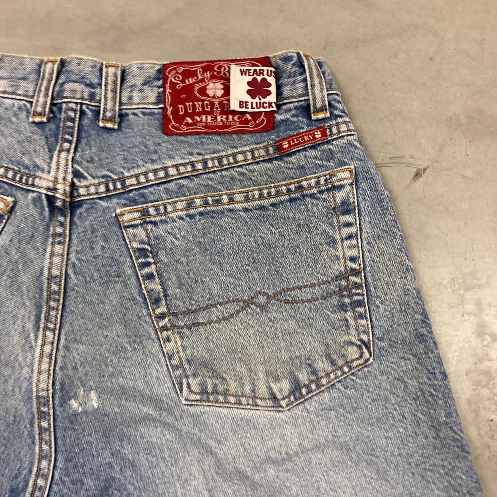 Baggy Y2K lucky brand Jean shorts 34 - Picture 5 of 6
